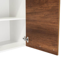 Gabinete Superior Ursa, Blanco y Cobre, con Múltiples Entrepaños Para Almacenamiento