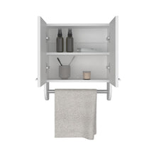 Gabinete de Baño Lupek, Blanco, con Tubo y Manija Metálicas ZF