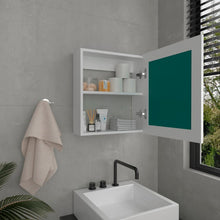 Gabinete de Baño Heston, Blanco Duqueza, con Espejo y Dos Entrepaños ZF