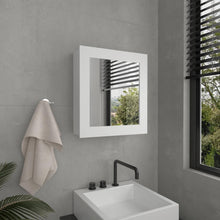 Gabinete de Baño Heston, Blanco Duqueza, con Espejo y Dos Entrepaños ZF