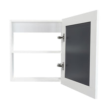 Gabinete de Baño Heston, Blanco Duqueza, con Espejo y Dos Entrepaños ZF