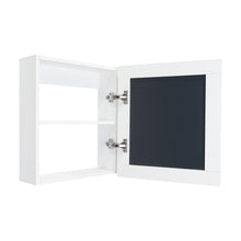 Gabinete de Baño Heston, Blanco Duqueza, con Espejo y Dos Entrepaños ZF