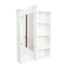 Gabinete de Baño Egeo, Blanco Duqueza, con Puerta Espejo y Tres Entrepaños Para Ubicar Objetos ZF