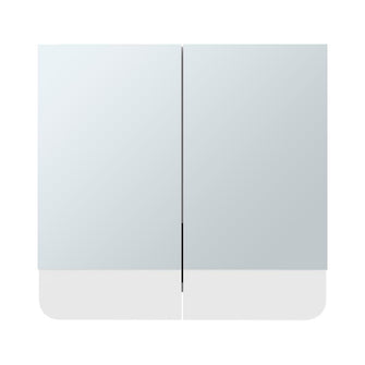 Gabinete de Baño Alondra, Kronos Blanco, con Dos Puerta Batibles y Dos Espejos ZF