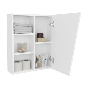 Gabinete de Baño Quintana, Blanco Duqueza, con espejo ZF