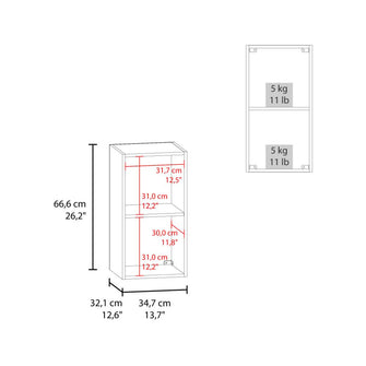 Gabinete de Baño Kase, Kronos Blanco, con una puerta abatible con manija metalica ZF