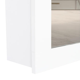 Gabinete de Baño Heston, Blanco, con Espejo y Dos Entrepaños