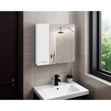 Gabinete de Baño Apolis, Kronos Blanco, Con Puerta Espejo y Dos Entrepaños Para Ubicar Múltiples Objetos  ZF