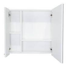 Gabinete de Baño Depp, Blanco, con Espejo Biselado de Buen Tamaño y Varios Entrepaños