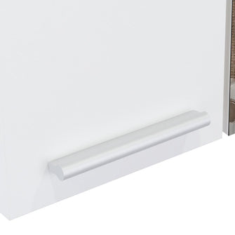 Gabinete de Baño Depp, Blanco, con Espejo Biselado de Buen Tamaño y Varios Entrepaños