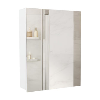 Gabinete de Baño Pérsico, Blanco, con Puerta Espejo y Dos Entrepaños Para Ubicar Objetos