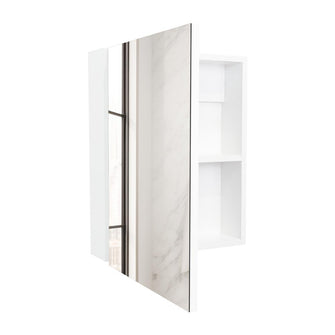Gabinete de Baño Pérsico, Blanco, con Puerta Espejo y Dos Entrepaños Para Ubicar Objetos