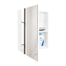 Gabinete de Baño Pérsico, Blanco, con Puerta Espejo y Dos Entrepaños Para Ubicar Objetos