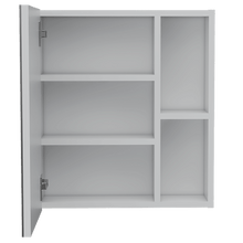 Gabinete de Baño Labell, Blanco, con Puerta Espejo y Entrepaños