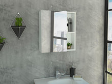 Gabinete de Baño Labell, Blanco, con Puerta Espejo y Entrepaños ZF