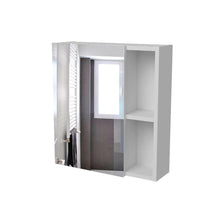 Gabinete de Baño Labell, Blanco, con Puerta Espejo y Entrepaños ZF