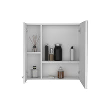 Gabinete de Baño Depp, Blanco, con Puerta Espejo Biselado y Dos Entrepaños ZF