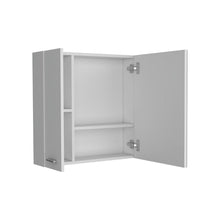 Gabinete de Baño Depp, Blanco, con Puerta Espejo Biselado y Dos Entrepaños ZF