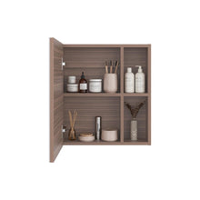 Gabinete de Baño Labell, Avellana, con Puerta Espejo y Entrepaños X2