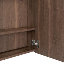 Gabinete de Baño Apolis, Chocolate, con Puerta Espejo y Dos Entrepaños Para Ubicar Múltiples Objetos