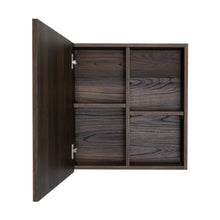 Gabinete de Baño Luma, Nogal Europeo, con Puerta Espejo y Entrepaños Para Ubicar Múltiples Objetos