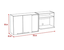 Gabinete Superior Viltex, Milan y Blanco, Incluye Locero y Portavasos