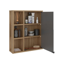 Gabinete de Baño Berkel, Fresno Europeo, con especio para guardar objetos de aseo personal