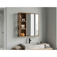 Gabinete de Baño Berkel, Fresno Europeo, con Especio para Guardar Objetos de Aseo Personal ZF