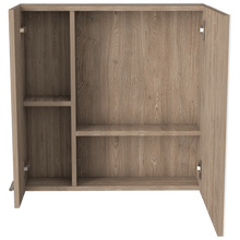 Gabinete de Baño Apolis, Miel, con Puerta Espejo y Dos Entrepaños Para Ubicar Múltiples Objetos