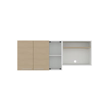 Gabinete Superior Viltex, Cartagena y Blanco, Incluye Locero y Portavasos