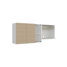 Gabinete Superior Viltex, Cartagena y Blanco, Incluye Locero y Portavasos