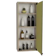 Gabinete de Baño Zania, Beige, con Múltiples Superficies Para Almacenamiento de Objetos de Aseo