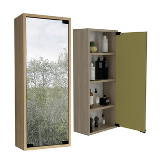 Gabinete de Baño Zania, Beige, con Múltiples Superficies Para Almacenamiento de Objetos de Aseo X2