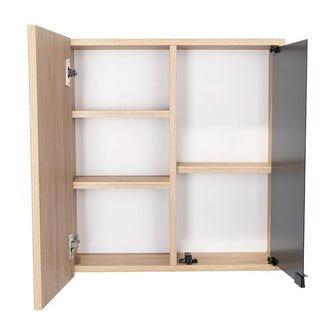 Gabinete de Baño Deneb, Beige, Incluye Puerta Espejo y Múltiple Superficies X2