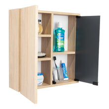 Gabinete de Baño Deneb, Beige, Incluye Puerta Espejo y Múltiple Superficies X2