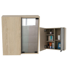 Gabinete de Baño Deneb, Beige, Incluye Puerta Espejo y Múltiple Superficies X2