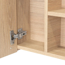 Gabinete de Baño Barents, Beige, con Espejo Biselado de Buen Tamaño y Varios Entrepaños