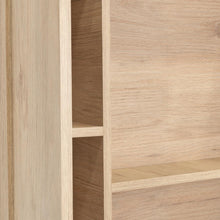 Gabinete de Baño Barents, Beige, con Espejo Biselado de Buen Tamaño y Varios Entrepaños X2
