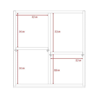 Gabinete de Baño Luma, Beige, con Puerta Espejo y Dos Entrepaños Para Ubicar Múltiples Objetos X2