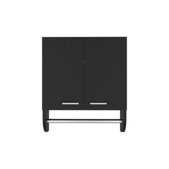 Gabinete de Baño Lupek, Wengue, con Tubo y Manija Metálicas ZF