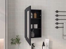 Gabinete de Baño Cary, Wengue, con Puerta Espejo y Tres Entrepaños ZF