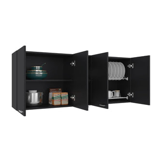 Gabinete Superior Estrella, Wengue, con cuatro puertas batientes