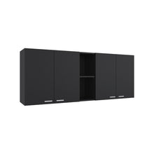 Gabinete Superior Estrella, Wengue, con cuatro puertas batientes