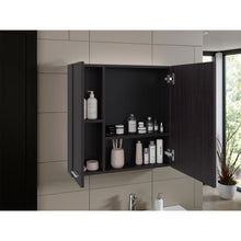Gabinete de Baño Apolis, Kronos Wengue, Con Puerta Espejo y Dos Entrepaños Para Ubicar Múltiples Objetos ZF