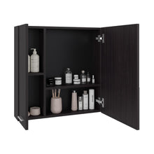 Gabinete de Baño Apolis, Kronos Wengue, Con Puerta Espejo y Dos Entrepaños Para Ubicar Múltiples Objetos ZF