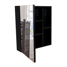 Gabinete de Baño Labell, Wengue, con Puerta Espejo y Entrepaños ZF