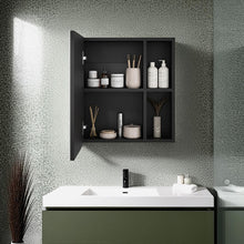 Set de 2 Gabinetes de Baño Labell, Wengue, con Puerta y Entrepaños