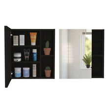 Gabinete de Baño Labell, Wengue, con Puerta y Entrepaños X2