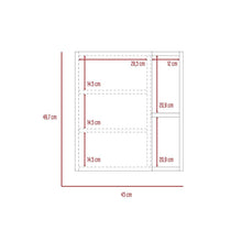 Gabinete de Baño Delhi, Wengue, con Puerta Espejo y Varios Entrepaños