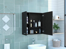 Gabinete de Baño Depp, Wengue, con Puerta Espejo Biselado y Dos Entrepaños ZF X2